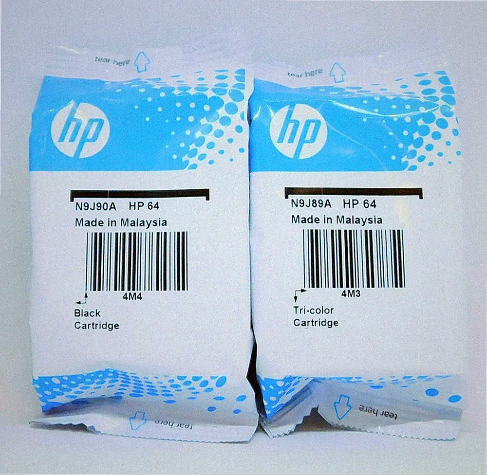 2 pack HP 64 Black Color genuine Combo Ink cartridge for Envy Photo Printer OEM