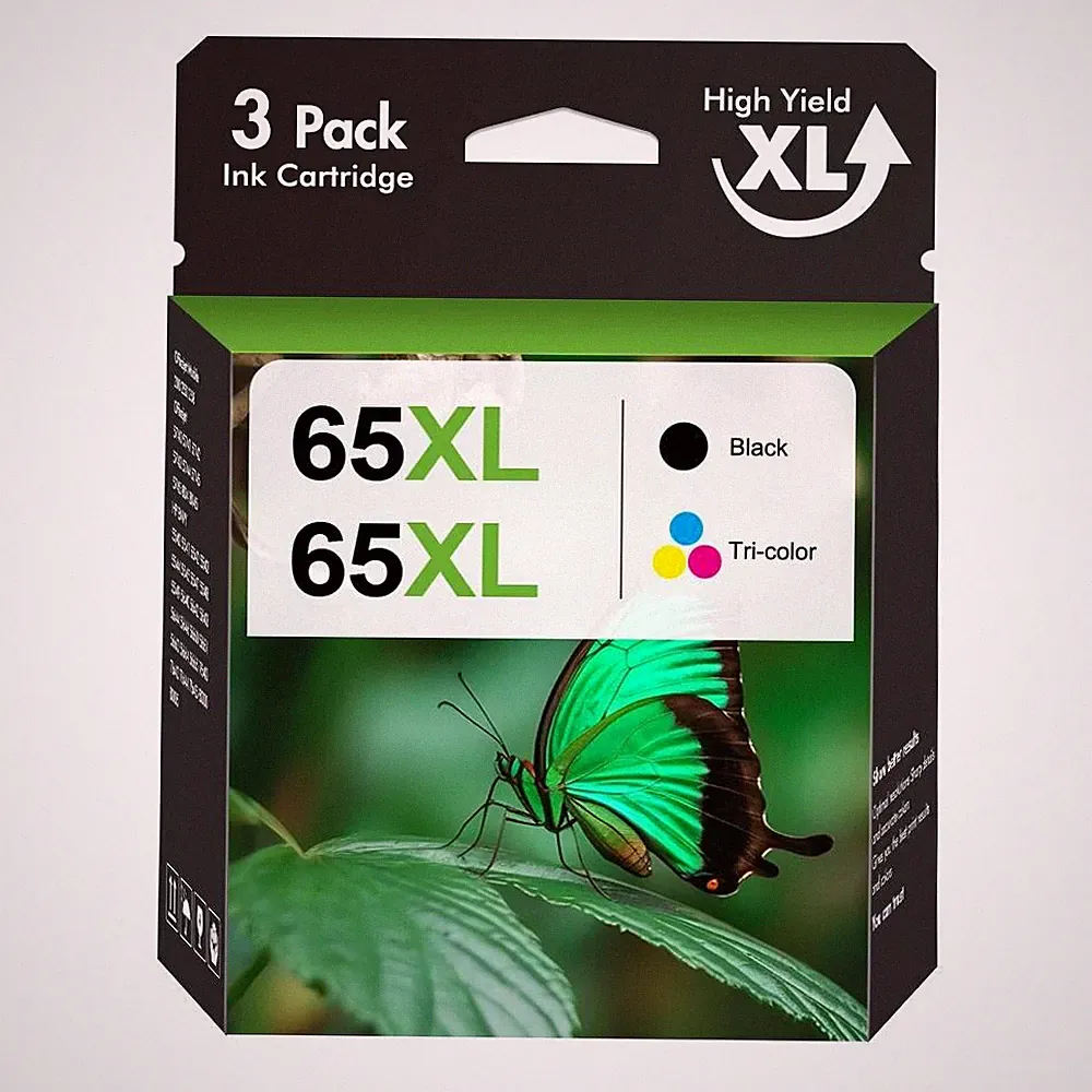65XL 65 Ink Cartridge For HP ENVY 5010 5055 5052 Deskjet 2600 2652 3755 Printer