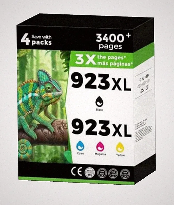 923XL 923e Ink For HP OfficeJet Pro 8130 8135e 8120 8122e 8125e Printer 4 Pack