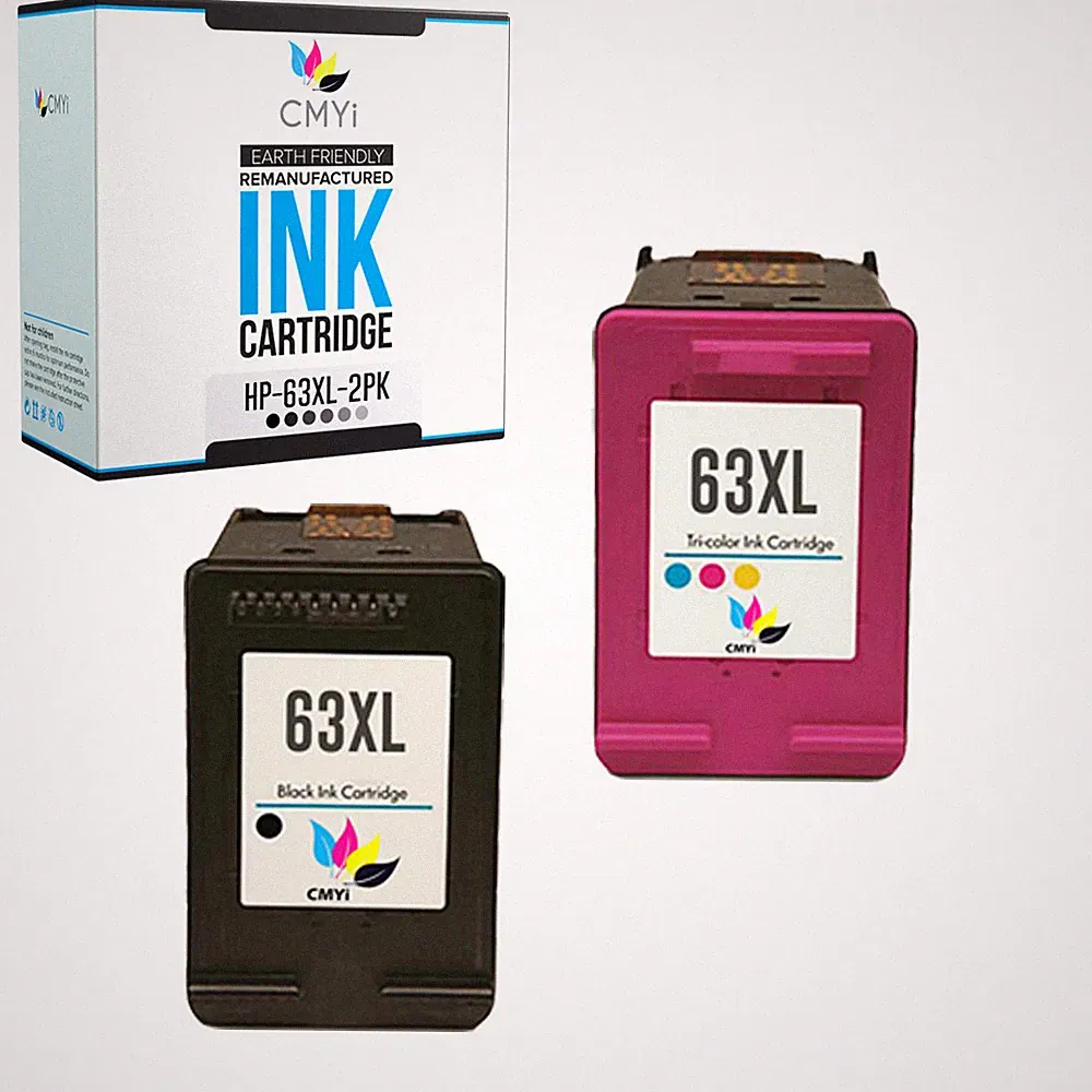 Compatible HP 63XL Ink Cartridge Combo Pack for Officejet 3830 4650 5258 5255