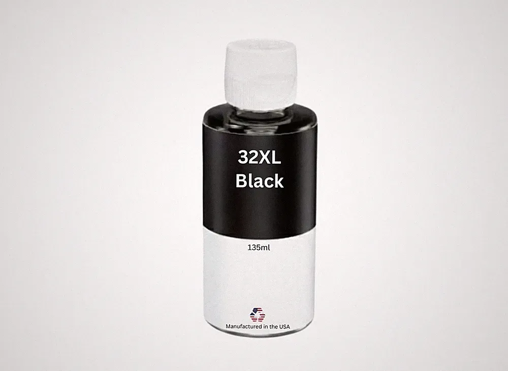 Compatible Ink Bottle For HP 32XL (1VV24AN) 135 ml Black-USA