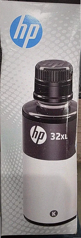 HP 32XL 135ml OEM Black Original Ink Bottle 1VV24A Exp 3/26