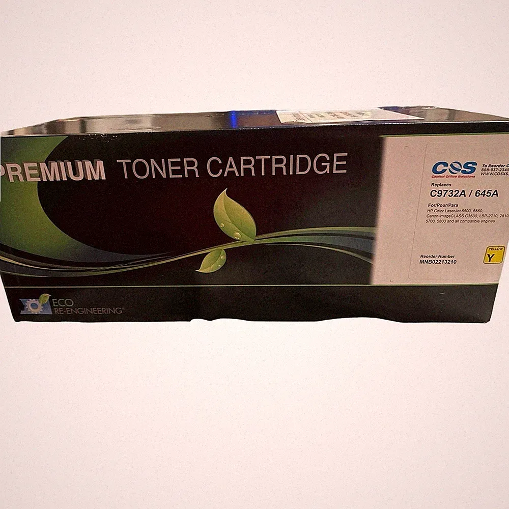 HP C9732A/645A COMPATIBLE TONER Printer Ink Cartridge ● Yellow