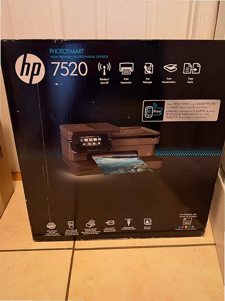 HP Photosmart 7520 All-In-One Inkjet Printer BRAND NEW IN BOX