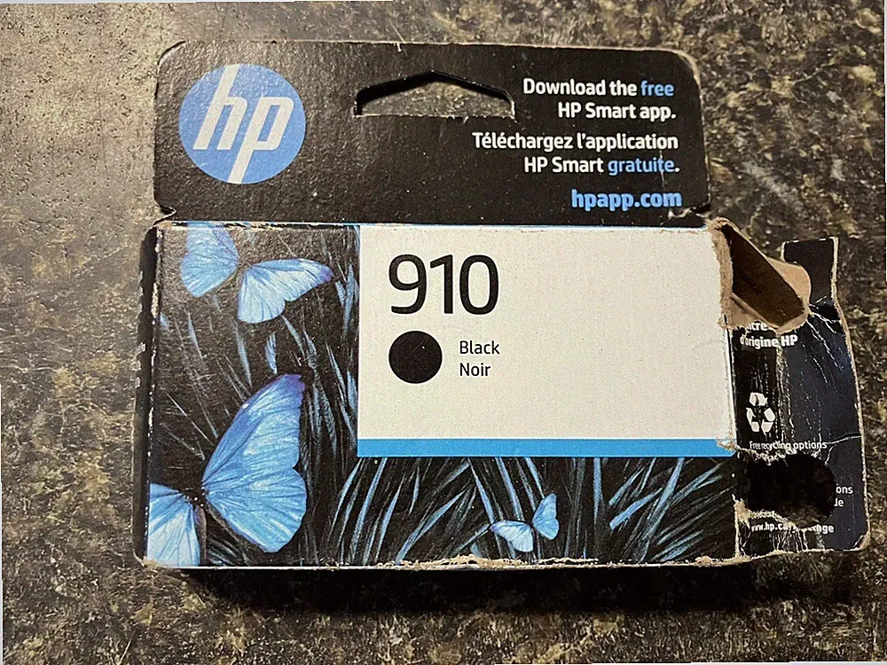 New Genuine HP 910 Black Ink Cartridge for HP Printer OfficeJet 8010 8020