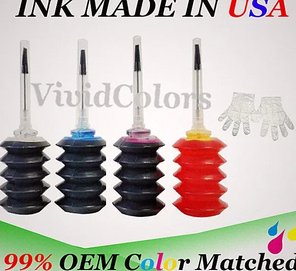 Refill ink kit for HP ENVY 7858 printer cartridge 64XL 67XL 910XL 962XL 4X30ML