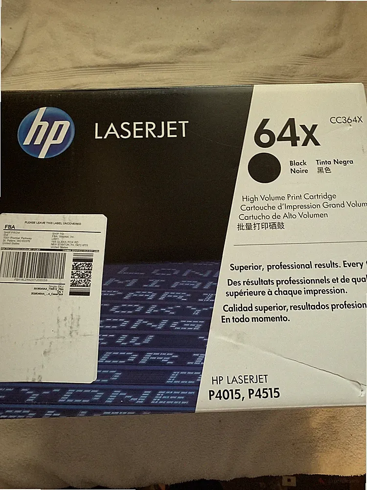 Sealed New HP 64X High Yield Toner Printer Ink Cartridge CC364X LaserJet Black